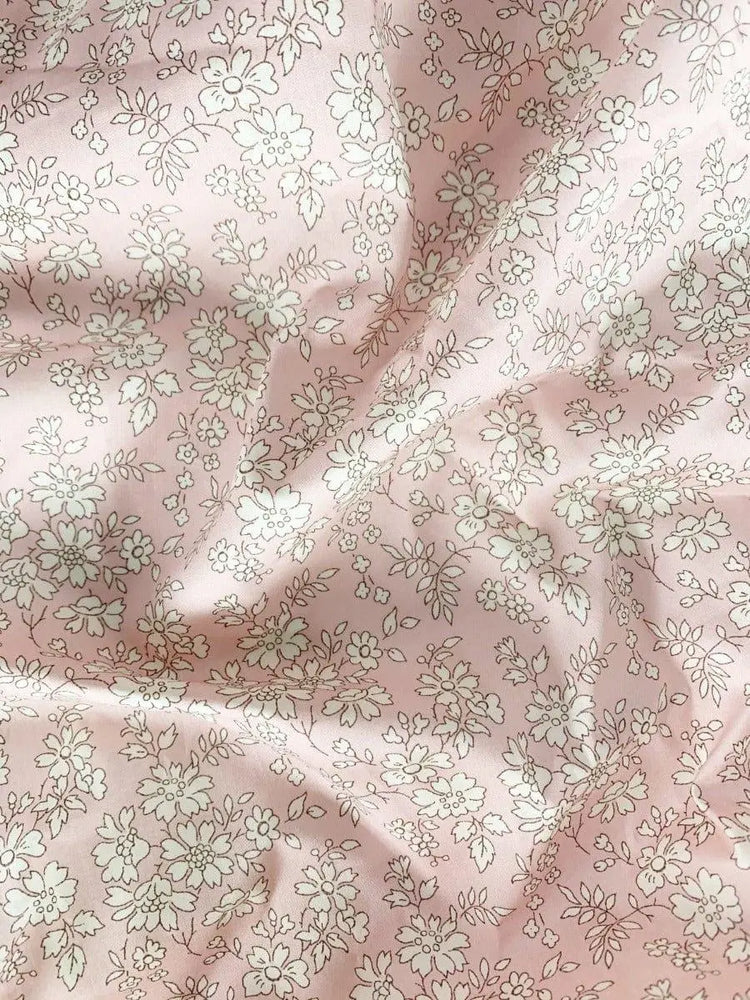 Flat Top Sheet Made With Liberty Fabric CAPEL PINK Coco & Wolf