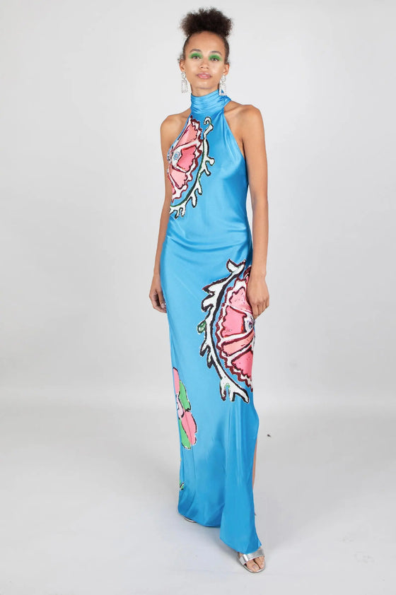 Floralia High Neck Maxi Dress Jessica Russell Flint