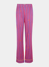 Florence Crimson Stripe Silk Trouser Sleepy Wilson