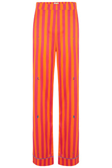  Florence Sunset Stripe Silk Trouser