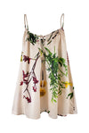 Flying Flower Silk Chemise NOKAYA