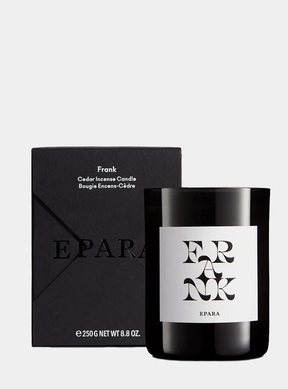 Frank Cedar Incense Candle Epara Skincare