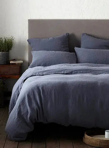  French Blue 100% Linen Bed Linen The Secret Linen Store