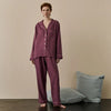 Fresh Fig Linen Pyjama Trouser Set Piglet