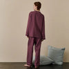 Fresh Fig Tencel Linen Blend Pyjama Trouser Set - Myza