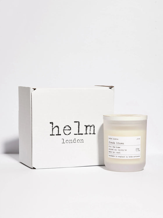 Fresh Linen Luxury Candle Helm London