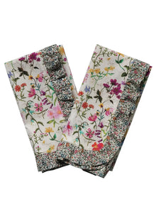  Frill Napkin Set Made With Liberty Fabric LINEN GARDEN Coco & Wolf