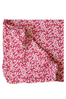  Frill Napkin Set Made With Liberty Fabric MITSI VALERIA RED Coco & Wolf