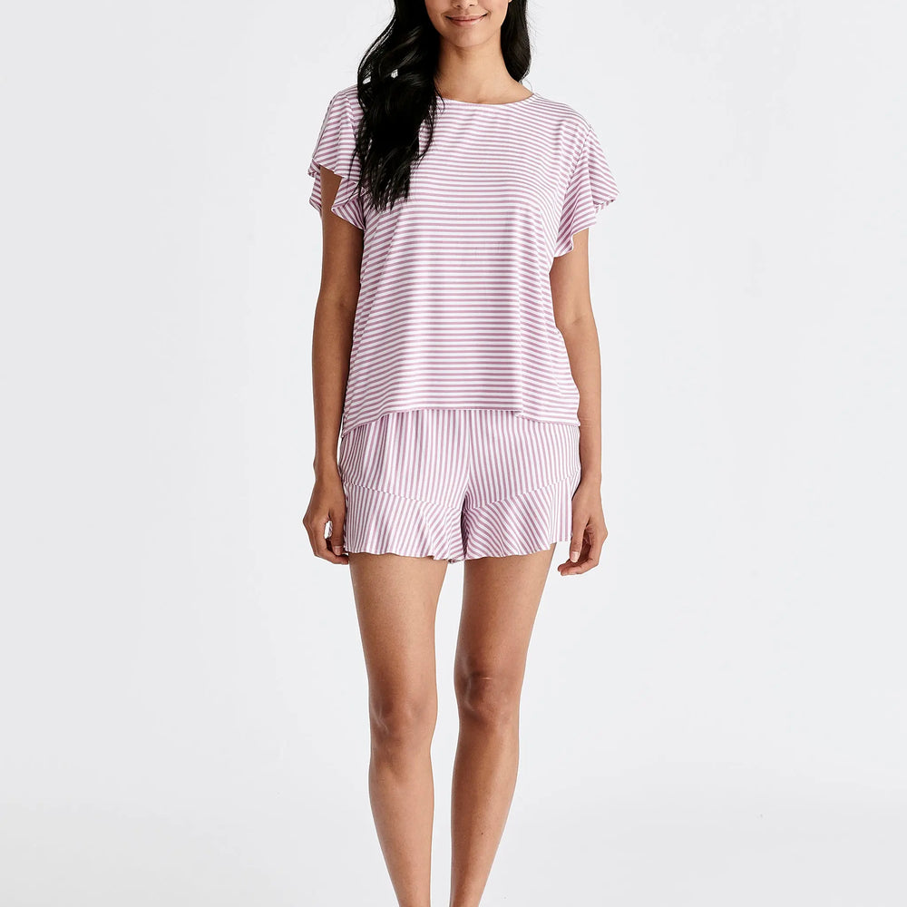 Frill Pyjama T-Shirt and Shorts Paisie