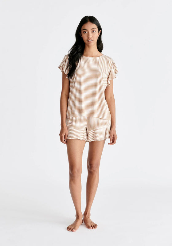 Frill Pyjama T-Shirt and Shorts Paisie