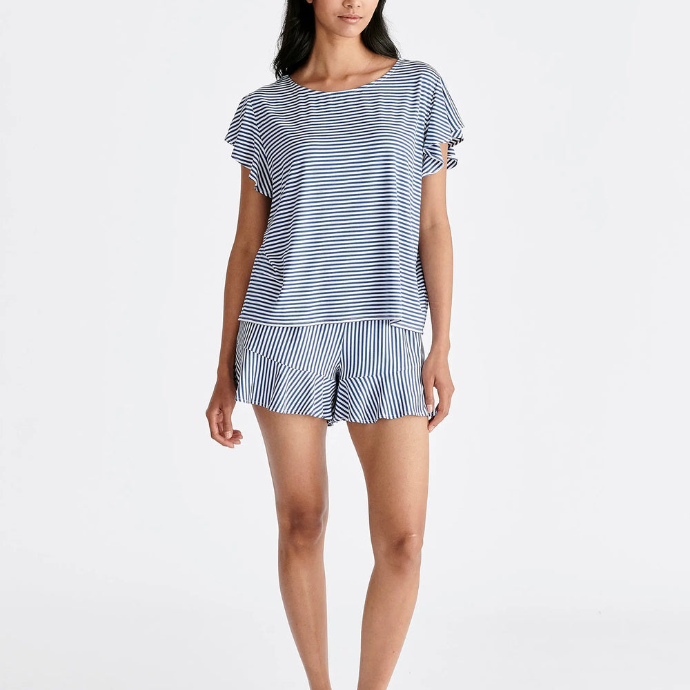 Frill Pyjama T-Shirt and Shorts Paisie