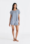 Frill Pyjama T-Shirt and Shorts Paisie