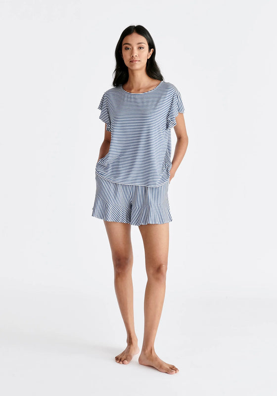 Frill Pyjama T-Shirt and Shorts Paisie