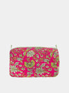 Fuchsia Freesia Cotton Wash Bag inara