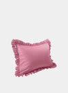 Full-Size Cotton Ruffled Pillowcase, Bubblegum Pink Snooozeworld