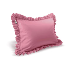  Full-Size Cotton Ruffled Pillowcase, Bubblegum Pink Snooozeworld