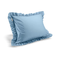  Full Size Cotton Ruffled Pillowcase, Butterfly Blue Snooozeworld