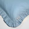 Full Size Cotton Ruffled Pillowcase, Butterfly Blue Snooozeworld