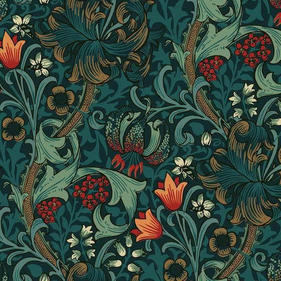 GOLDEN LILY Wallpaper - Midnight House of Hackney