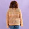 Gala Recycled Cotton Mix Pointelle Wide Sleeve Jumper - Orange Cara & The Sky