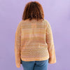 Gala Recycled Cotton Mix Pointelle Wide Sleeve Jumper - Orange Cara & The Sky