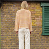 Gala Recycled Cotton Mix Pointelle Wide Sleeve Jumper - Orange Cara & The Sky