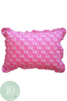  Gathered Edge Pillowcase Made With Liberty Fabric CAPEL FUCHSIA Coco & Wolf