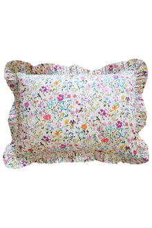  Gathered Edge Pillowcase Made With Liberty Fabric LINEN GARDEN Coco & Wolf