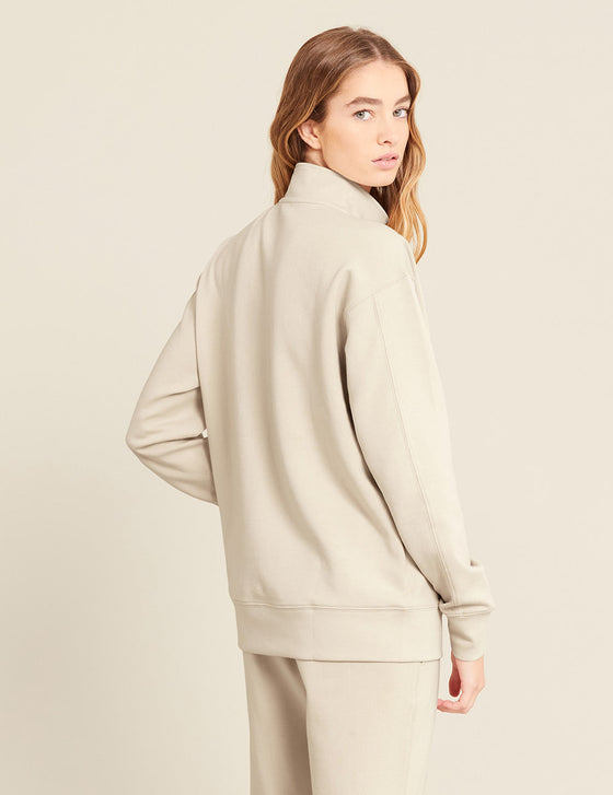 Unisex Sand Quarter Zip Sweater Boody