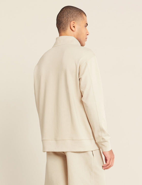 Unisex Sand Quarter Zip Sweater Boody