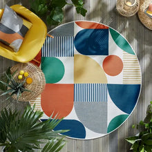  Geo Fusion Indoor Outdoor Circle Rug Dunelm