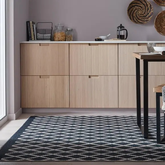 Geo Trellis Washable Rug Dunelm