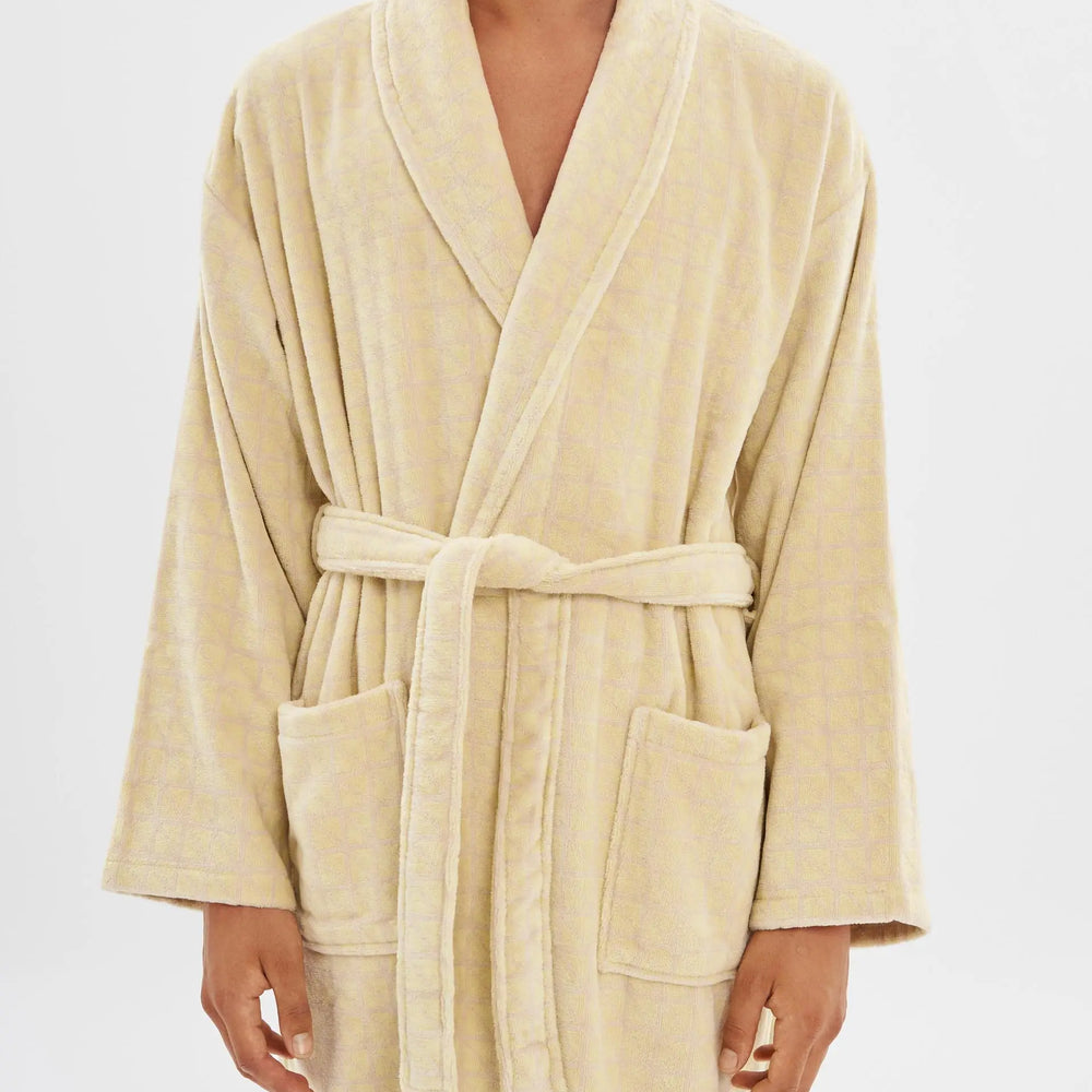 Geo Triangle Velour Bathrobe House Babylon