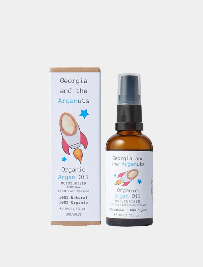 Georgia and the Arganuts Children's Organic Argan Oil Moisturiser 50ml | Nourishing and Soothing Care for Sensitive Skin Douvalls Beauty