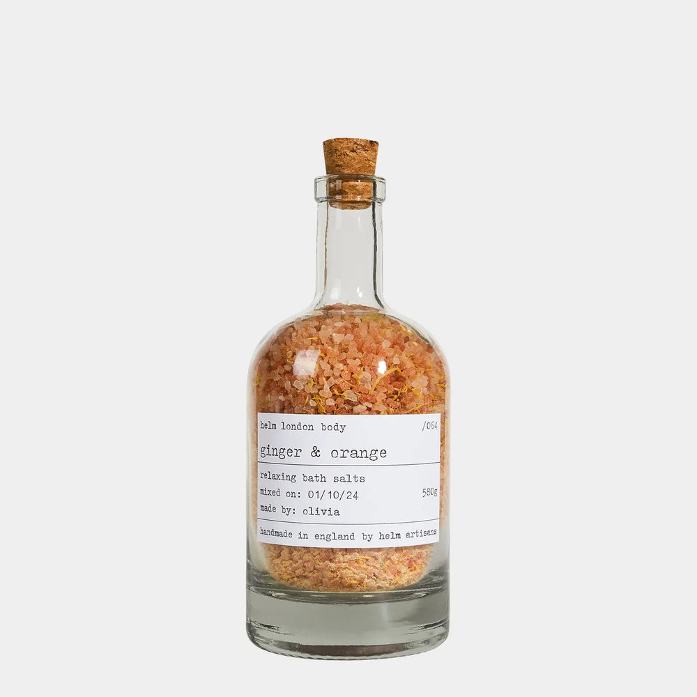 Ginger & Orange Bath Salts - 580g Helm London