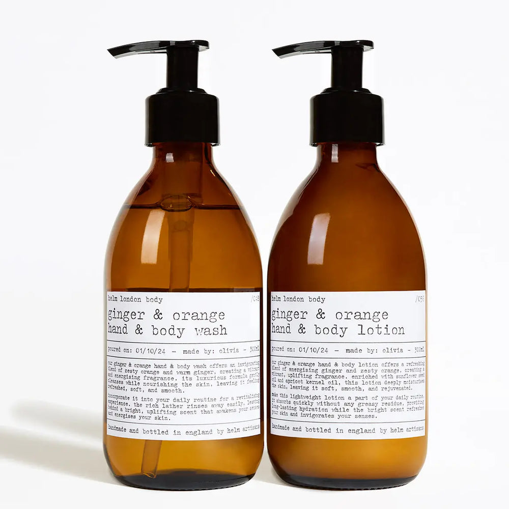 Ginger & Orange Hand & Body Set - 600ml Helm London