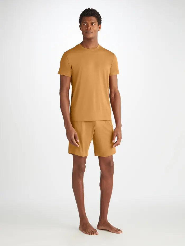 Gold Basel Micro Modal Stretch Men's Lounge Shorts Derek Rose