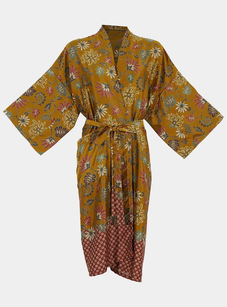 Gold Kimono Robe Wear the World