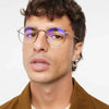 Gold Matte Recoleta Glasses Barner