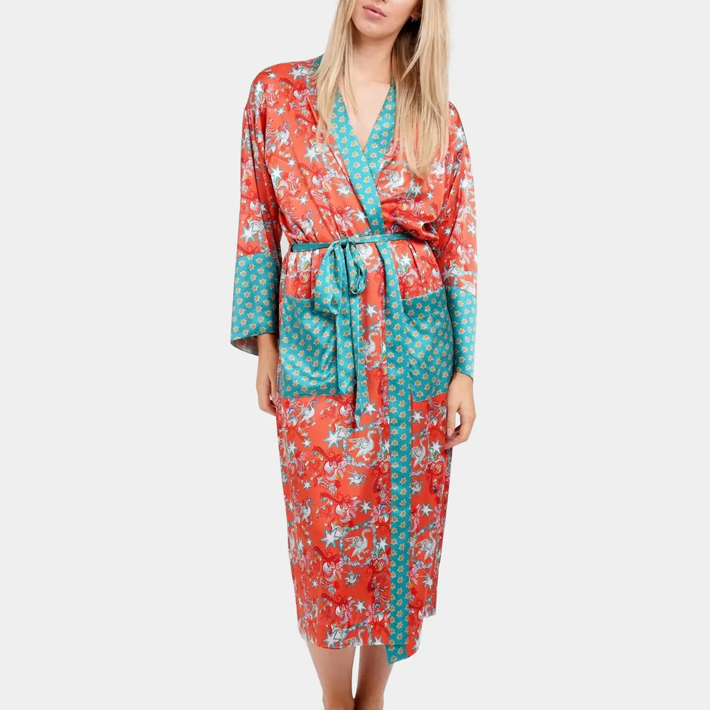 Golden Goose Silk Long Robe Jessica Russell Flint