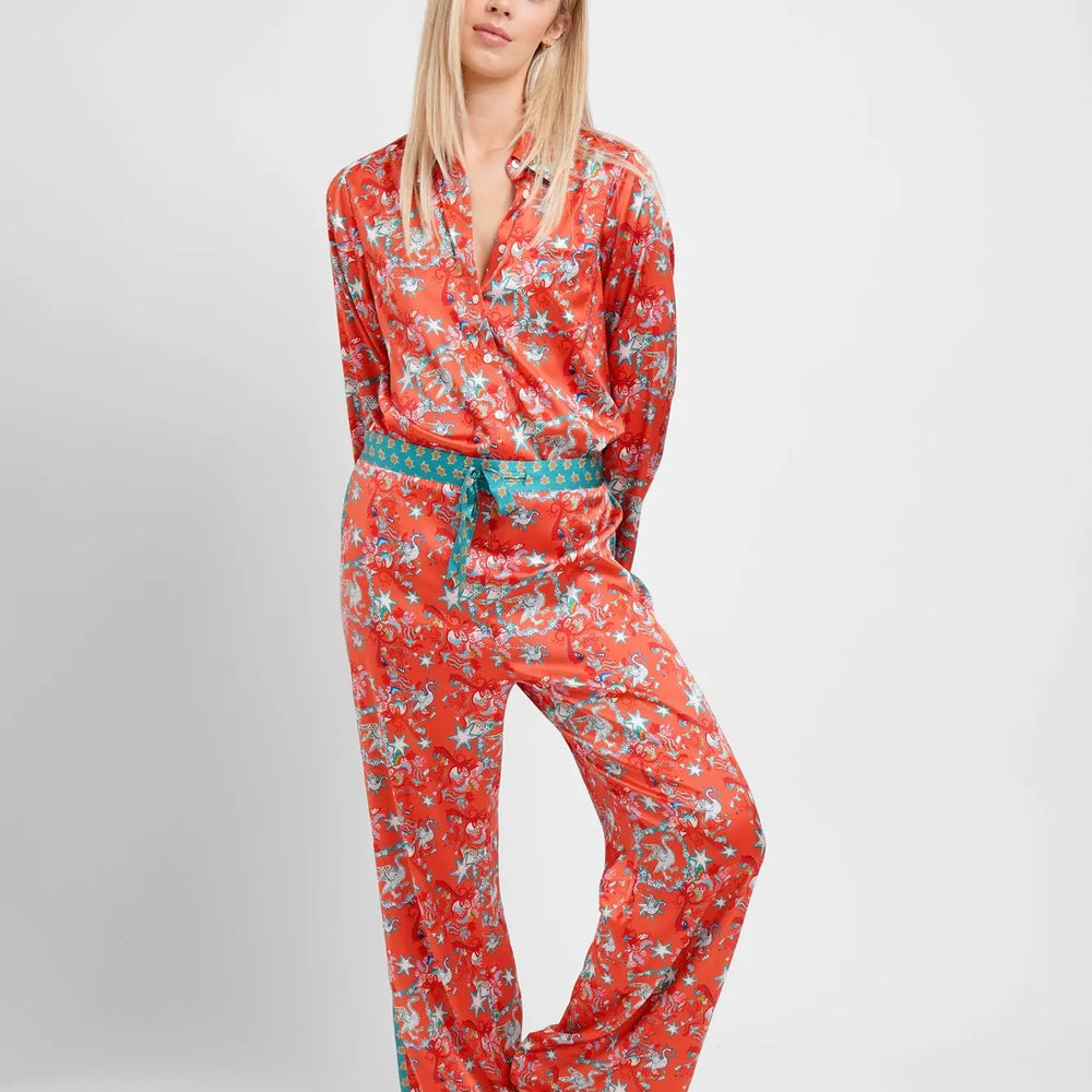 Golden Goose Women's Silk Pyjama Trouser Set Jessica Russell Flint