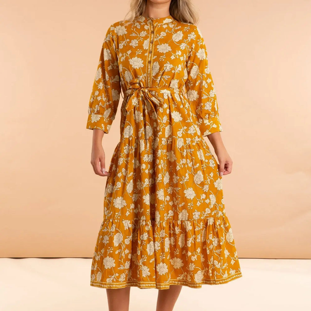 Golden Tulip Cotton Dress inara