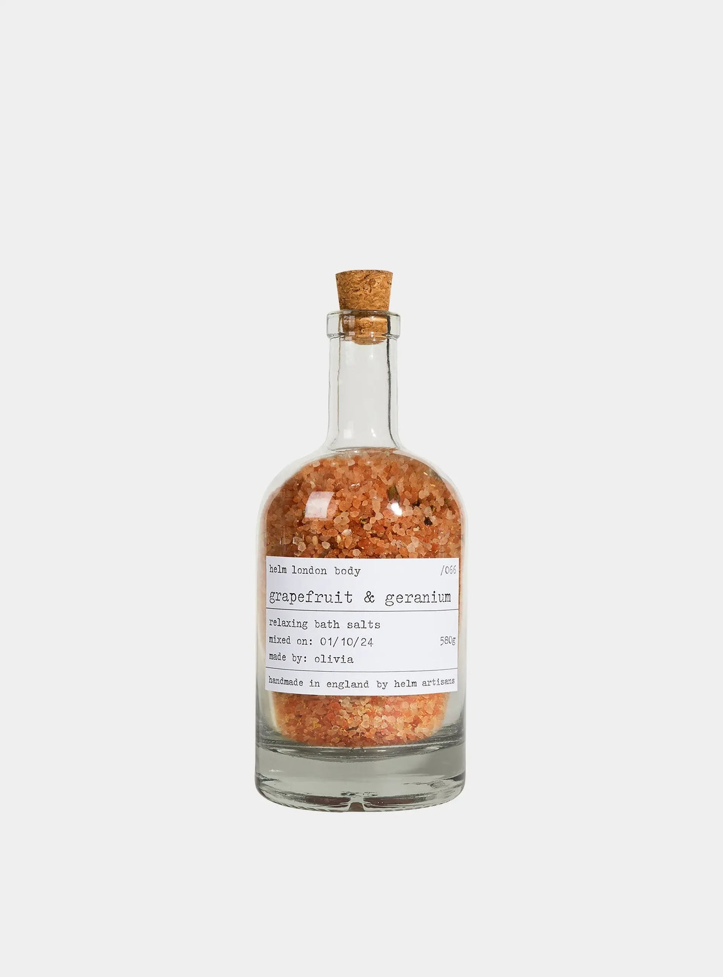 Grapefruit & Geranium Bath Salts - 580g Helm London