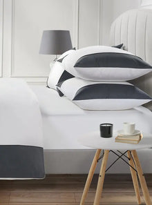  Graphite Grey Harrogate 800 Thread Count Egyptian Cotton Duvet Cover Bedding Envy