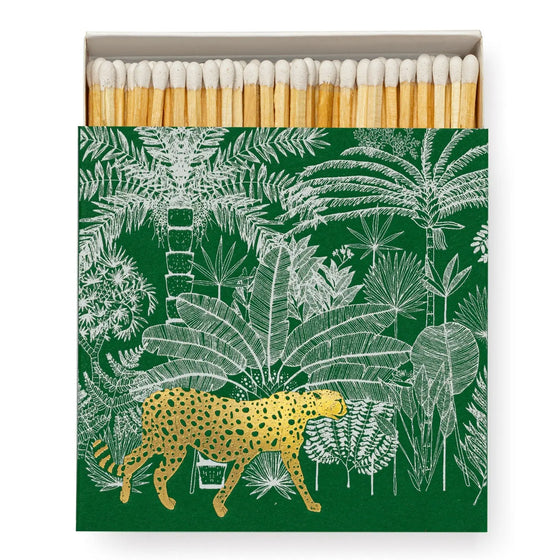 Green Cheetah Square Matchbox Lords Fragrance House