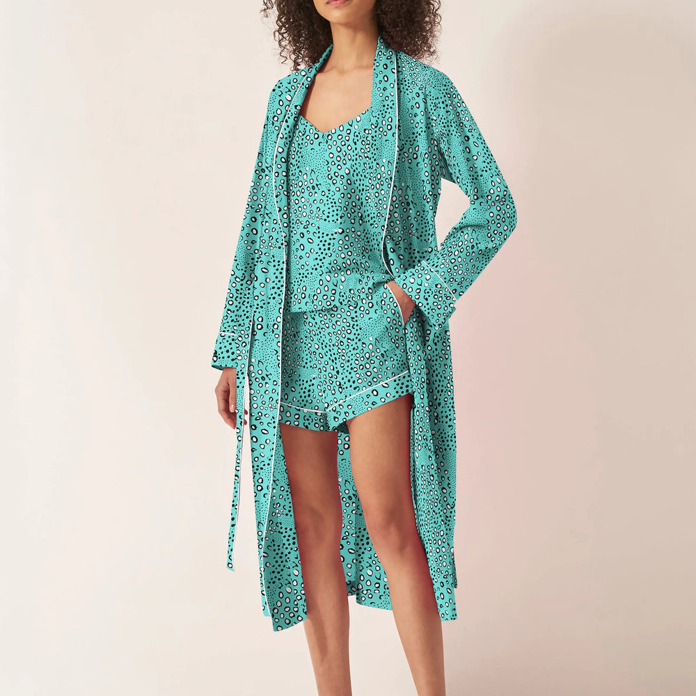 Green Dots Organic Cotton Robe Myza