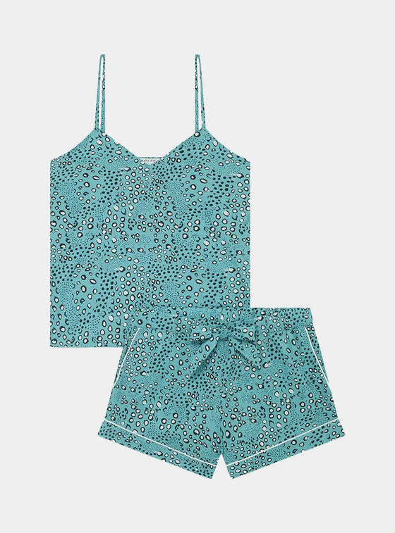 Green Dots Women's Cami Organic Cotton Short Set Myza