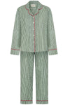 Green Gingham Women's Long Pyjama Set Madder & More