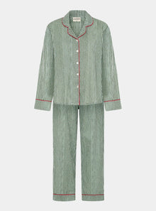  Green Gingham Women's Long Pyjama Set Madder & More