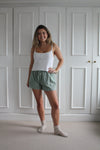 Green Gingham Women's Pyjama Shorts Madder & More